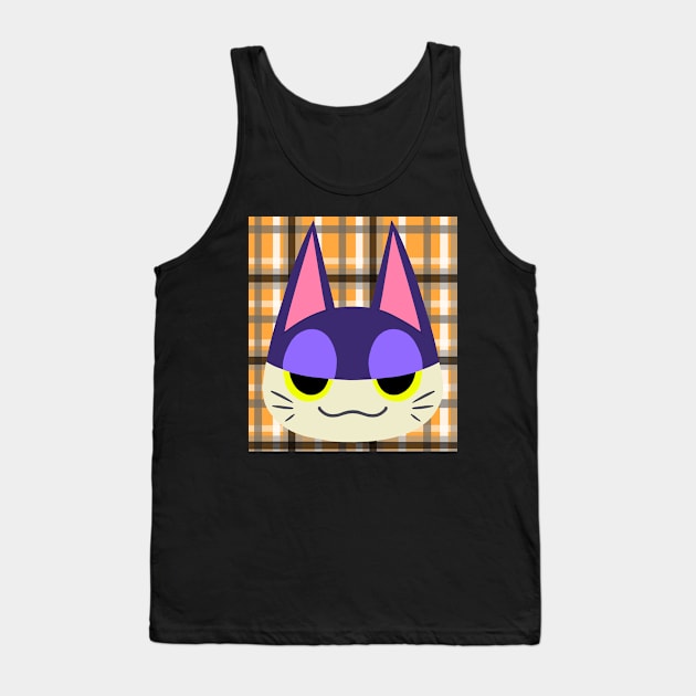 Punchy ACNH w/ Background Tank Top by Apeiro-phobiac